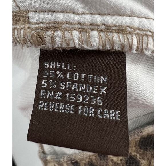 J. Mclaughlin Leopard Baxter Zipper Detail Moto Skinny Pants Size 10 - Picture 11 of 12